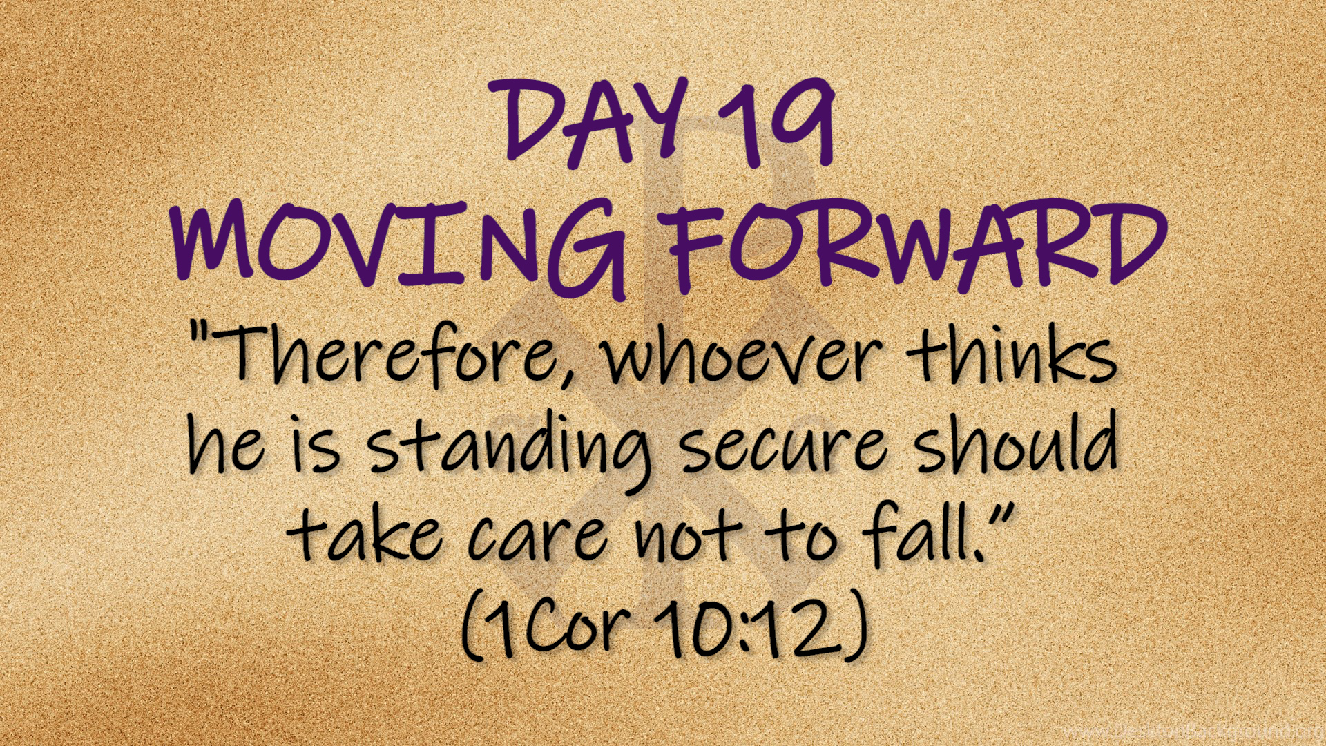 Featured image for “Side by Side – Day 19 “Moving Forward””