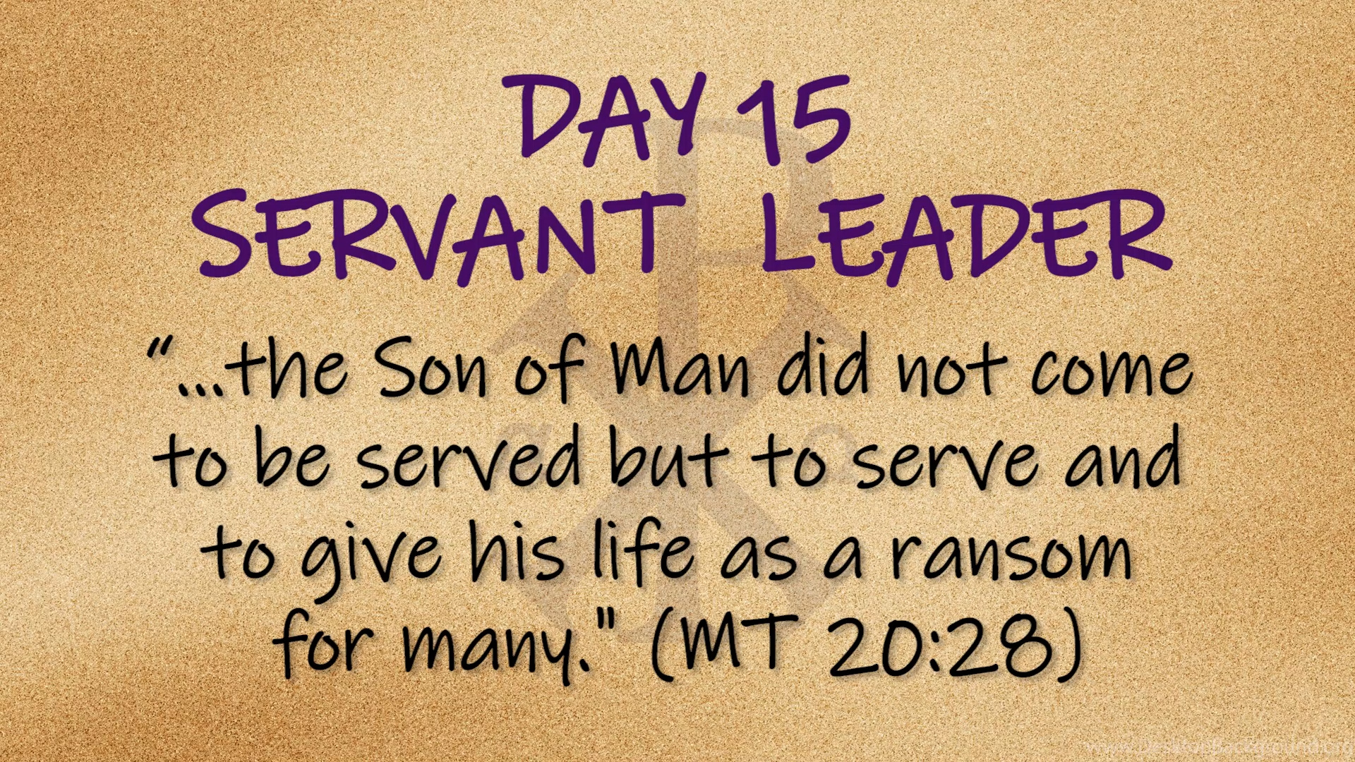 Featured image for “Side by Side – Day 15 “Servant Leadership””