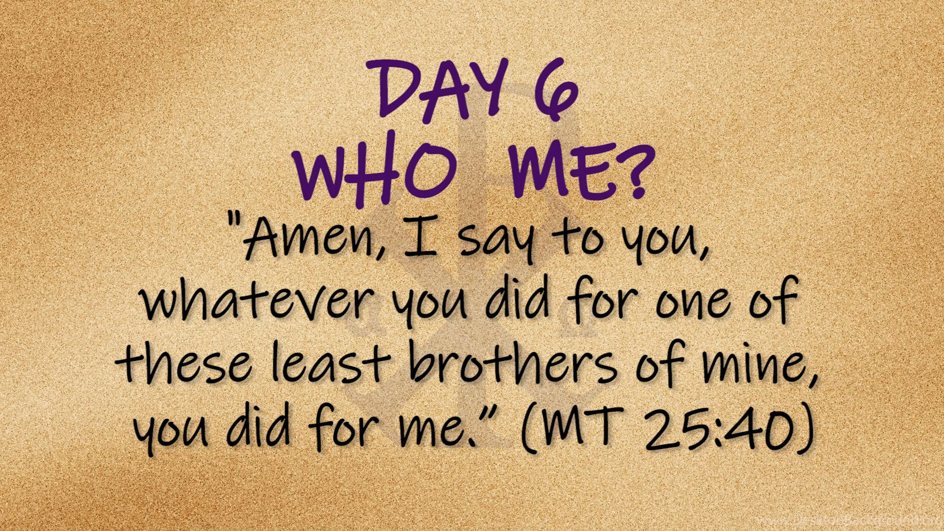 Featured image for “Side by Side – Day 6 “Who Me?””