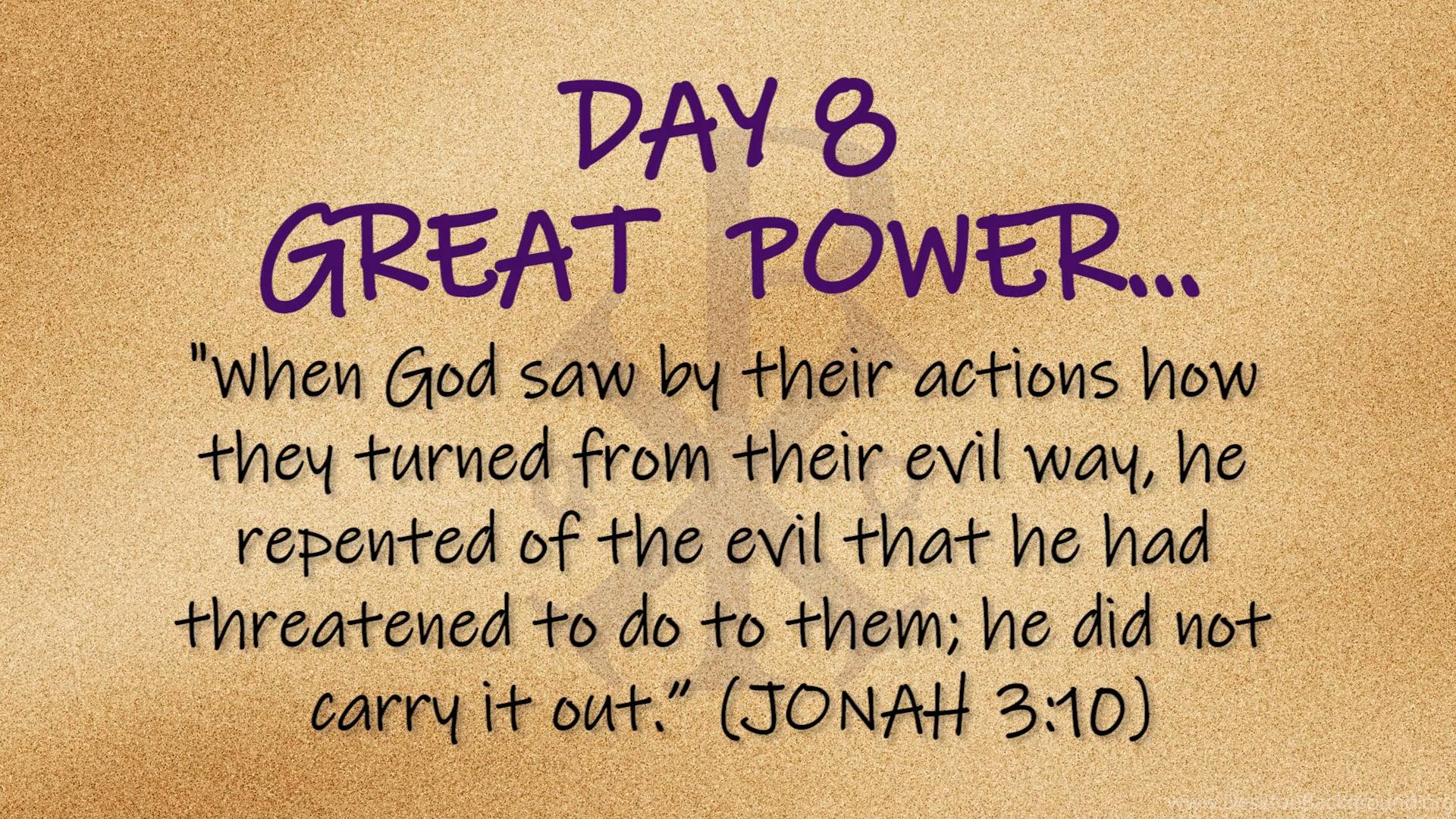 Featured image for “Side by Side – Day 8 “Great Power, Great Responsibility””