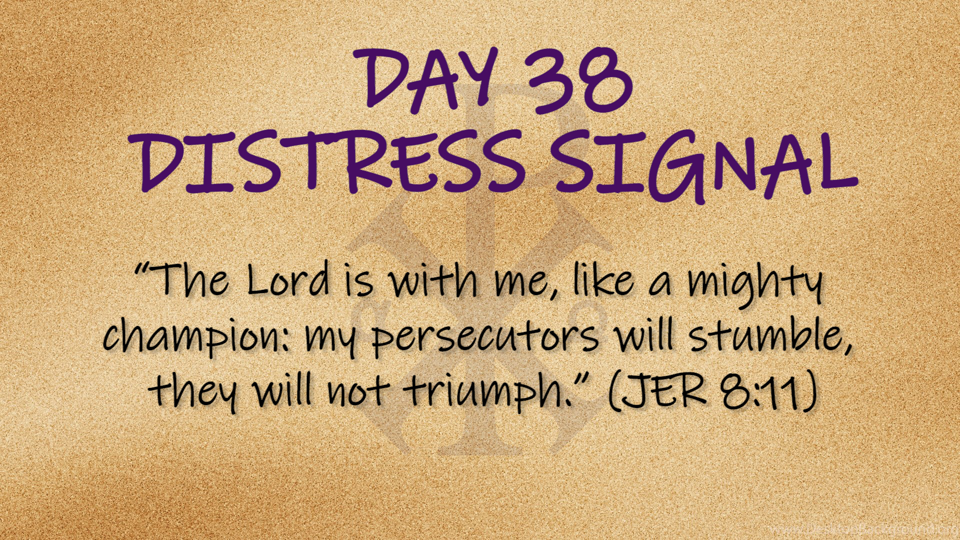 Featured image for “Side by Side – Day 38 “Distress Signal””