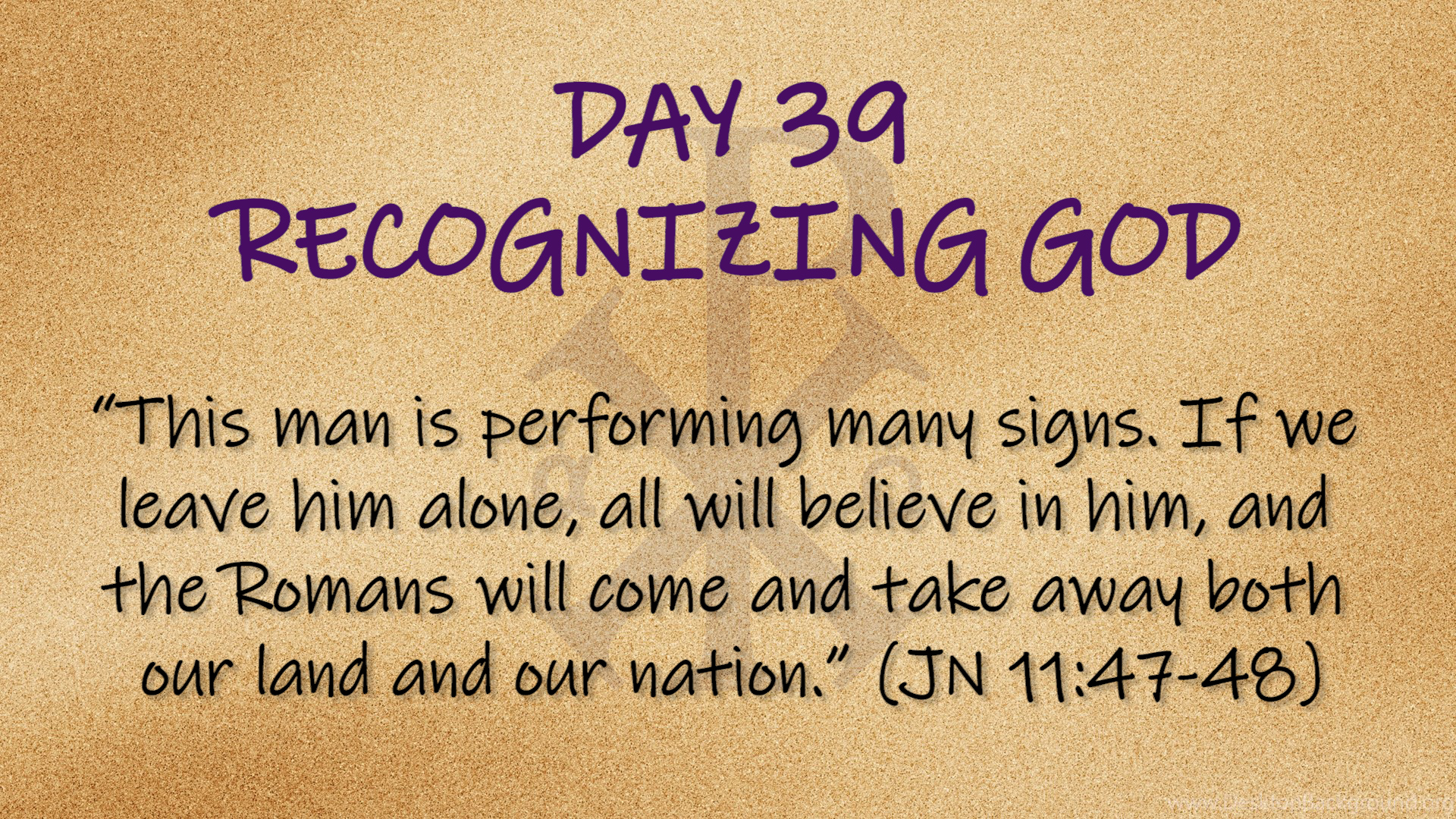 Featured image for “Side by Side – Day 39 “Recognizing God””