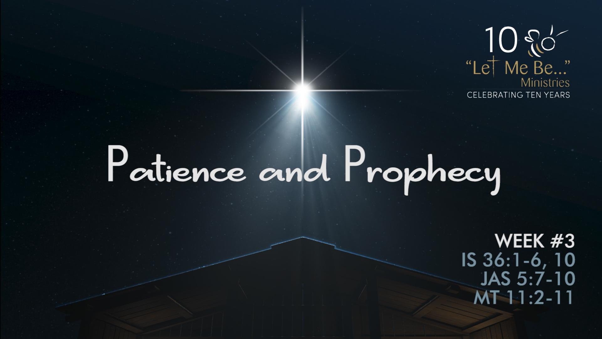 Featured image for “Let It Be Done Unto Me – Week 3 “Patience & Prophecy””