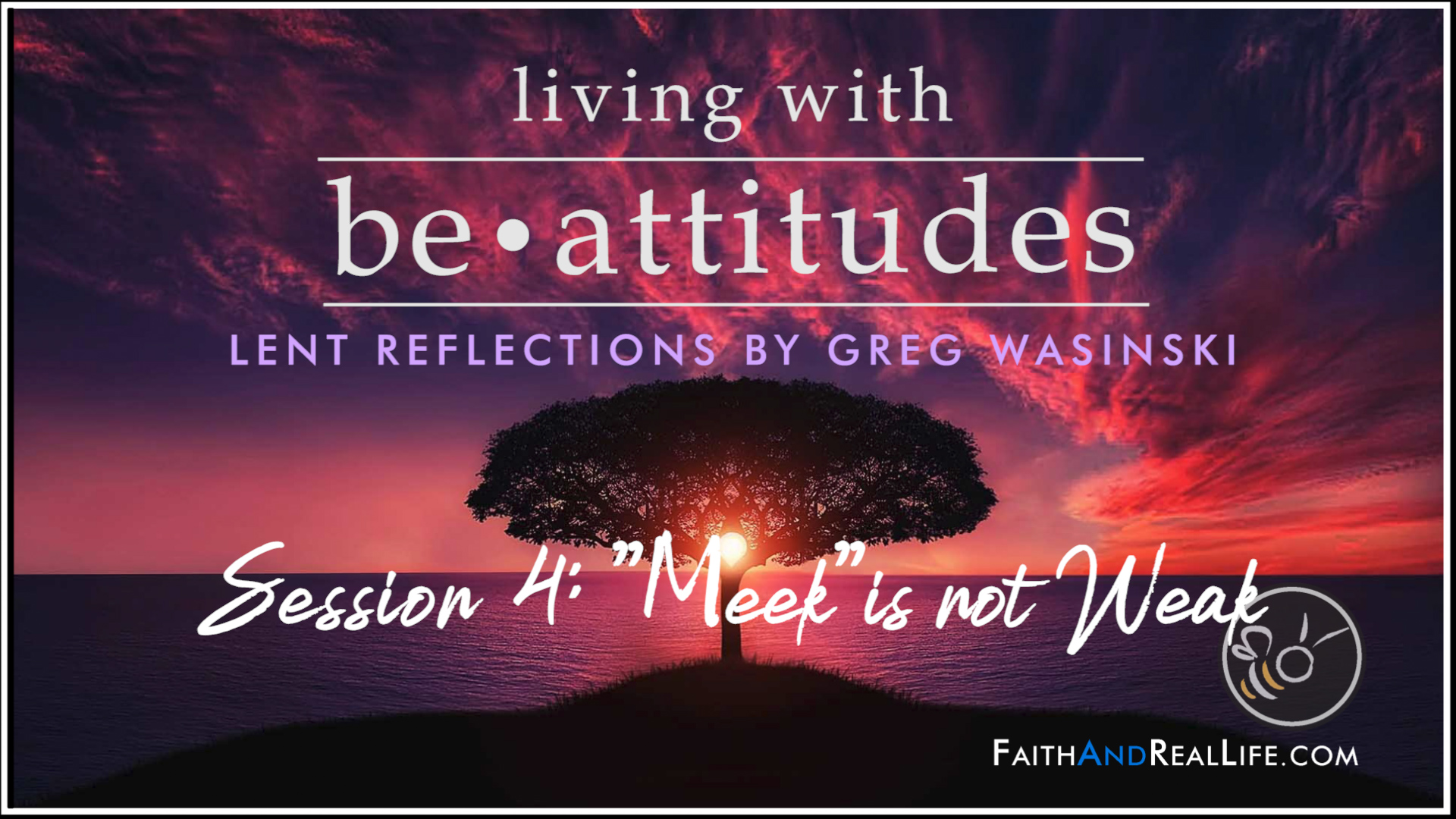 Featured image for “LIVING WITH BE • ATTITUDES – SESSION 4 – “Meek” is not Weak”