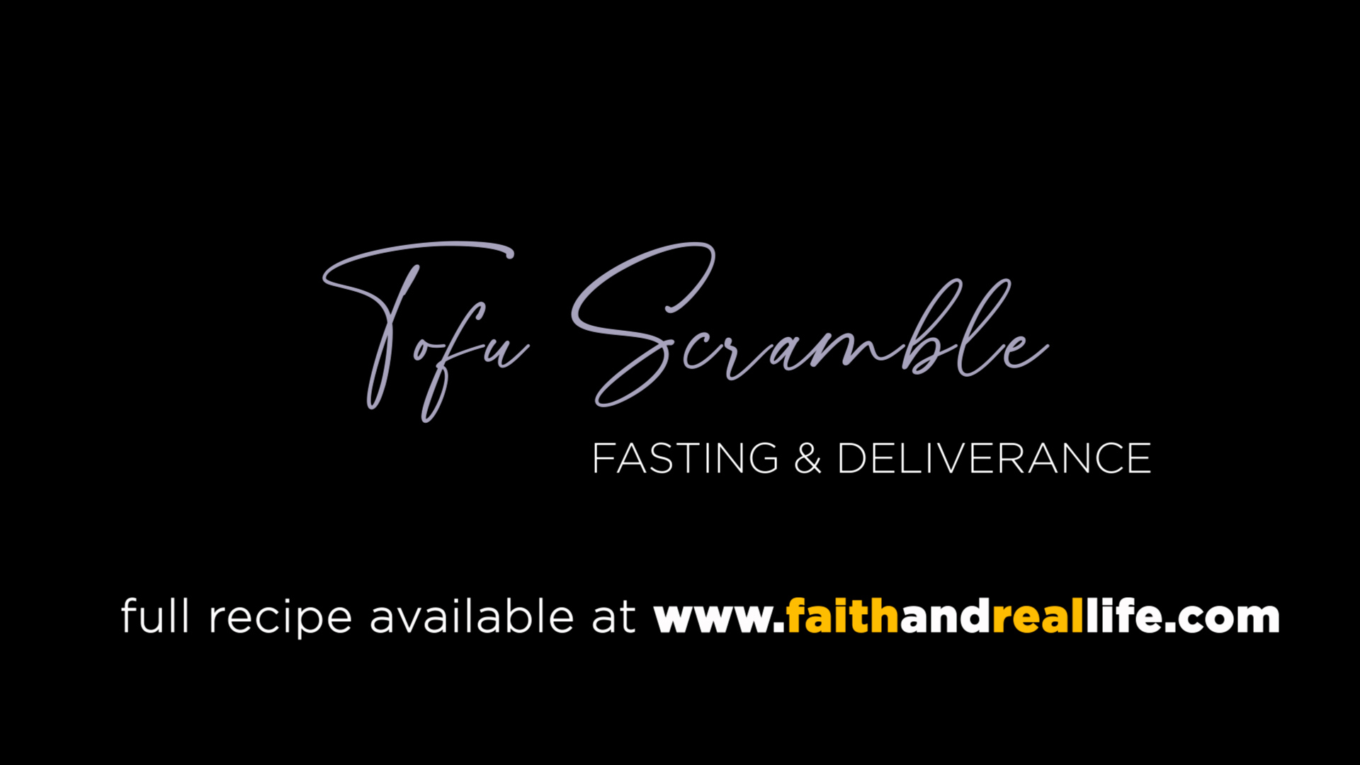 Featured image for “Sacred Nourishment – Tofu Scramble”