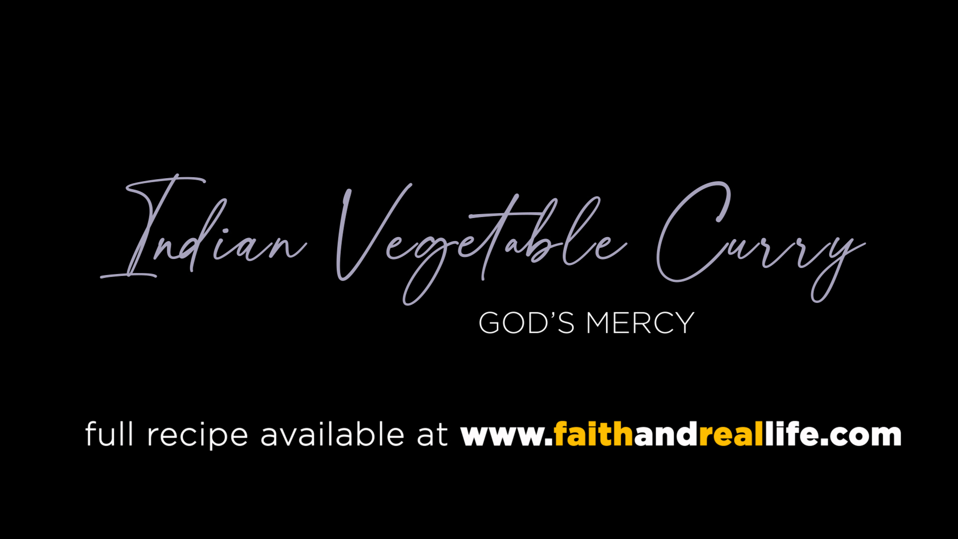 Featured image for “Sacred Nourishment – Indian Vegetable Curry”